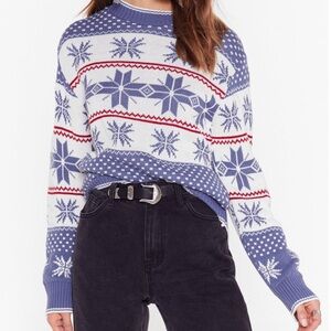 Nasty Gal Fair Isle Christmas Sweater